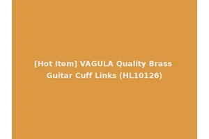 [Hot Item] VAGULA Quality Brass Guitar Cuff Links (HL10126)