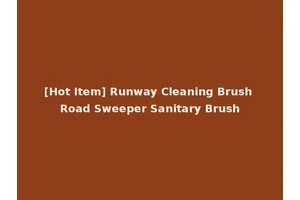 [Hot Item] Runway Cleaning Brush Road Sweeper Sanitary Brush