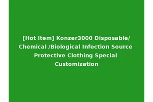 [Hot Item] Konzer3000 Disposable/Chemical /Biological Infection Source Protective Clothing Special Customization