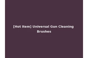 [Hot Item] Universal Gun Cleaning Brushes