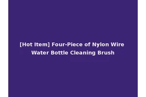 [Hot Item] Four-Piece of Nylon Wire Water Bottle Cleaning Brush