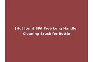 [Hot Item] BPA Free Long Handle Cleaning Brush for Bottle