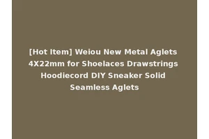 [Hot Item] Weiou New Metal Aglets 4X22mm for Shoelaces Drawstrings Hoodiecord DIY Sneaker Solid Seamless Aglets
