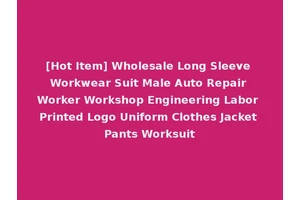 [Hot Item] Wholesale Long Sleeve Workwear Suit Male Auto Repair Worker Workshop Engineering Labor Printed Logo Uniform Clothes Jacket Pants Worksuit