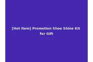 [Hot Item] Promotion Shoe Shine Kit for Gift