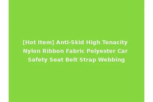[Hot Item] Anti-Skid High Tenacity Nylon Ribbon Fabric Polyester Car Safety Seat Belt Strap Webbing