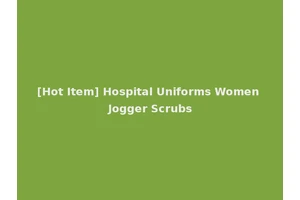 [Hot Item] Hospital Uniforms Women Jogger Scrubs