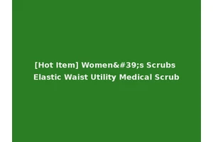 [Hot Item] Women's Scrubs Elastic Waist Utility Medical Scrub