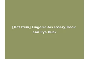 [Hot Item] Lingerie Accessory/Hook and Eye Busk