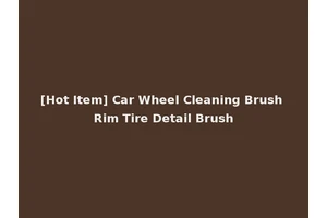 [Hot Item] Car Wheel Cleaning Brush Rim Tire Detail Brush