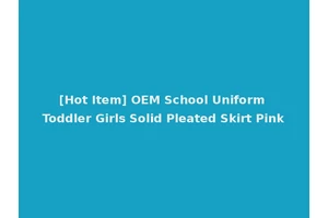 [Hot Item] OEM School Uniform Toddler Girls Solid Pleated Skirt Pink
