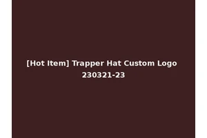 [Hot Item] Trapper Hat Custom Logo 230321-23