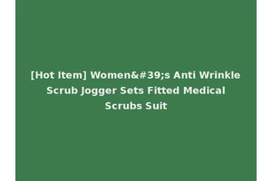 [Hot Item] Women's Anti Wrinkle Scrub Jogger Sets Fitted Medical Scrubs Suit