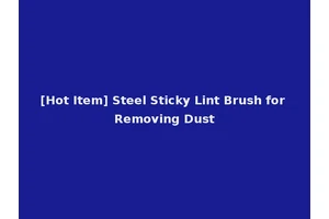 [Hot Item] Steel Sticky Lint Brush for Removing Dust