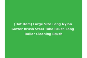 [Hot Item] Large Size Long Nylon Gutter Brush Steel Tube Brush Long Roller Cleaning Brush