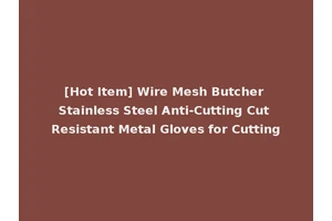 [Hot Item] Wire Mesh Butcher Stainless Steel Anti-Cutting Cut Resistant Metal Gloves for Cutting