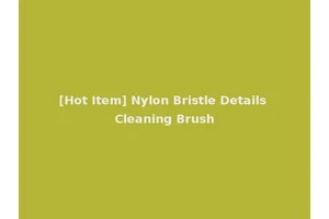 [Hot Item] Nylon Bristle Details Cleaning Brush