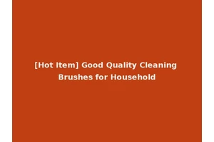 [Hot Item] Good Quality Cleaning Brushes for Household