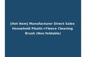 [Hot Item] Manufacturer Direct Sales Household Plastic+Fleece Cleaning Brush (Non foldable)