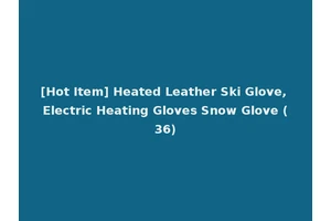 [Hot Item] Heated Leather Ski Glove, Electric Heating Gloves Snow Glove (36)