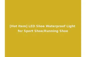 [Hot Item] LED Shoe Waterproof Light for Sport Shoe/Running Shoe