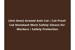 [Hot Item] Aramid Anti Cut / Cut Proof Cut Resistant Work Safety Gloves for Workers / Safety Protection