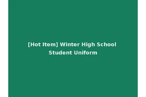[Hot Item] Winter High School Student Uniform