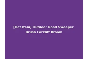 [Hot Item] Outdoor Road Sweeper Brush Forklift Broom