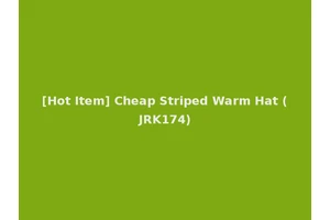 [Hot Item] Cheap Striped Warm Hat (JRK174)
