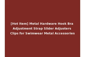 [Hot Item] Metal Hardware Hook Bra Adjustment Strap Slider Adjusters Clips for Swimwear Metal Accessories