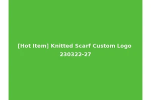 [Hot Item] Knitted Scarf Custom Logo 230322-27