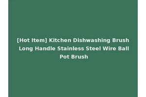 [Hot Item] Kitchen Dishwashing Brush Long Handle Stainless Steel Wire Ball Pot Brush