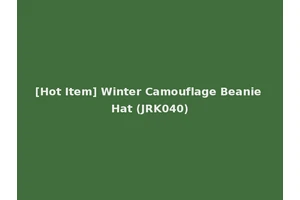 [Hot Item] Winter Camouflage Beanie Hat (JRK040)