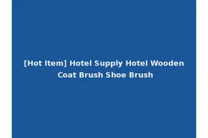 [Hot Item] Hotel Supply Hotel Wooden Coat Brush Shoe Brush