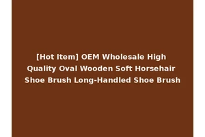 [Hot Item] OEM Wholesale High Quality Oval Wooden Soft Horsehair Shoe Brush Long-Handled Shoe Brush