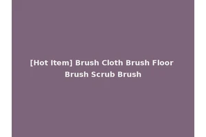 [Hot Item] Brush Cloth Brush Floor Brush Scrub Brush