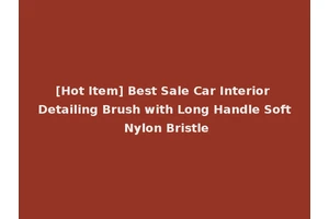 [Hot Item] Best Sale Car Interior Detailing Brush with Long Handle Soft Nylon Bristle