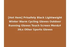 [Hot Item] Prisafety Black Lightweight Winter Warm Cycling Gloves Outdoor Running Gloves Touch Screen Men's Other Sports Gloves