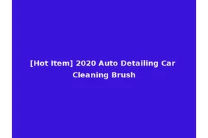 [Hot Item] 2020 Auto Detailing Car Cleaning Brush