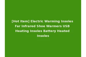 [Hot Item] Electric Warming Insoles Far Infrared Shoe Warmers USB Heating Insoles Battery Heated Insoles