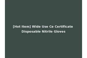[Hot Item] Wide Use Ce Certificate Disposable Nitrile Gloves