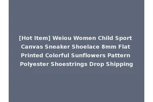 [Hot Item] Weiou Women Child Sport Canvas Sneaker Shoelace 8mm Flat Printed Colorful Sunflowers Pattern Polyester Shoestrings Drop Shipping