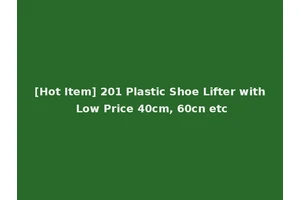 [Hot Item] 201 Plastic Shoe Lifter with Low Price 40cm, 60cn etc
