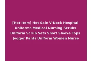 [Hot Item] Hot Sale V-Neck Hospital Uniforms Medical Nursing Scrubs Uniform Scrub Sets Short Sleeve Tops Jogger Pants Uniform Women Nurse