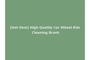 [Hot Item] High Quality Car Wheel Rim Cleaning Brush
