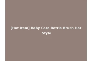 [Hot Item] Baby Care Bottle Brush Hot Style
