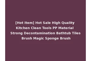 [Hot Item] Hot Sale High Quality Kitchen Clean Tools PP Material Strong Decontamination Bathtub Tiles Brush Magic Sponge Brush