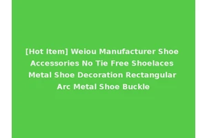 [Hot Item] Weiou Manufacturer Shoe Accessories No Tie Free Shoelaces Metal Shoe Decoration Rectangular Arc Metal Shoe Buckle