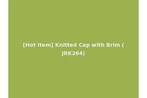 [Hot Item] Knitted Cap with Brim (JRK264)