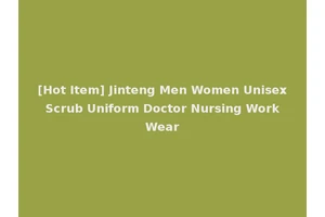 [Hot Item] Jinteng Men Women Unisex Scrub Uniform Doctor Nursing Work Wear